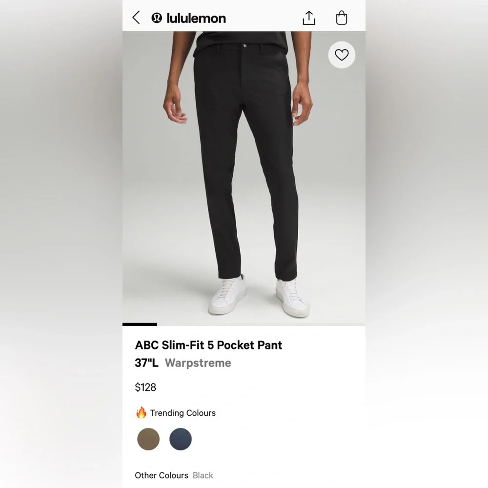 Men’s Lululemon ABC Slim-Fit Pant - Picture 7 of 8